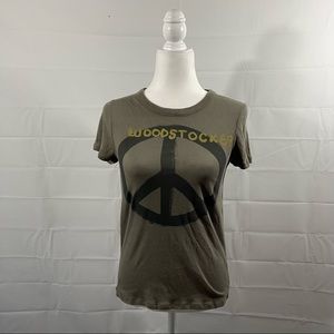 Chaser Woodstock Peace Sign Cotton TShirt Sz S